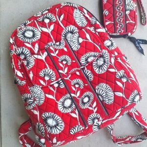 ❤ Vera Bradley Backpack and Wristlet (Set)